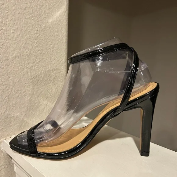 Lisa Vicky - Grace Black Ankle Strap Stiletto Sandal Women Size 8M - Picture 3 of 10